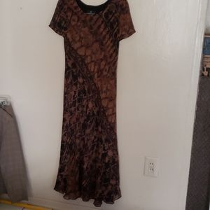 Carole Little Brown and Black Dress